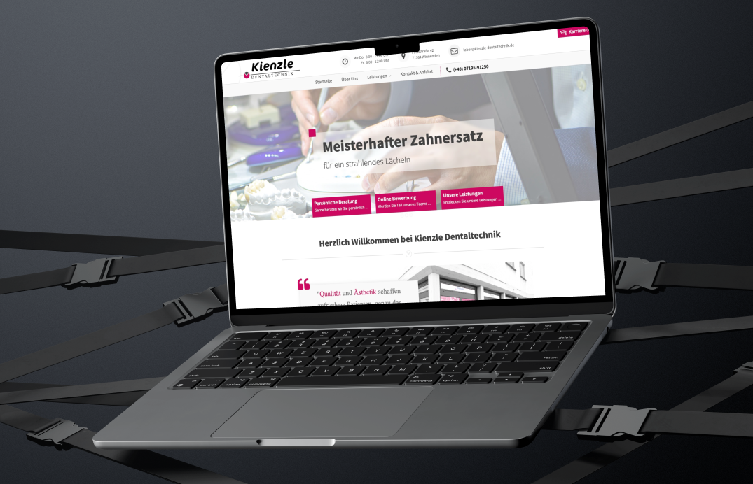 WordPress trifft Dentaldesign – moderne Praxiswebseite für Dr. Kienzle + Buchungssystem