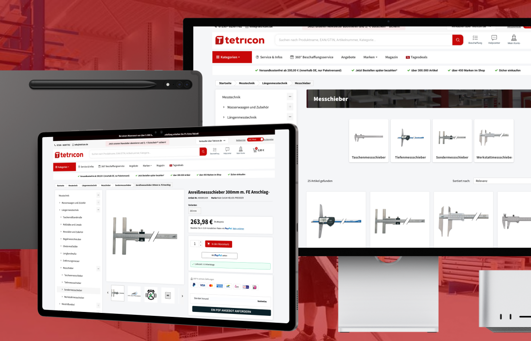 Erfolgreiches E-Commerce-Projekt für einen mittelständischen B2B-Kunden